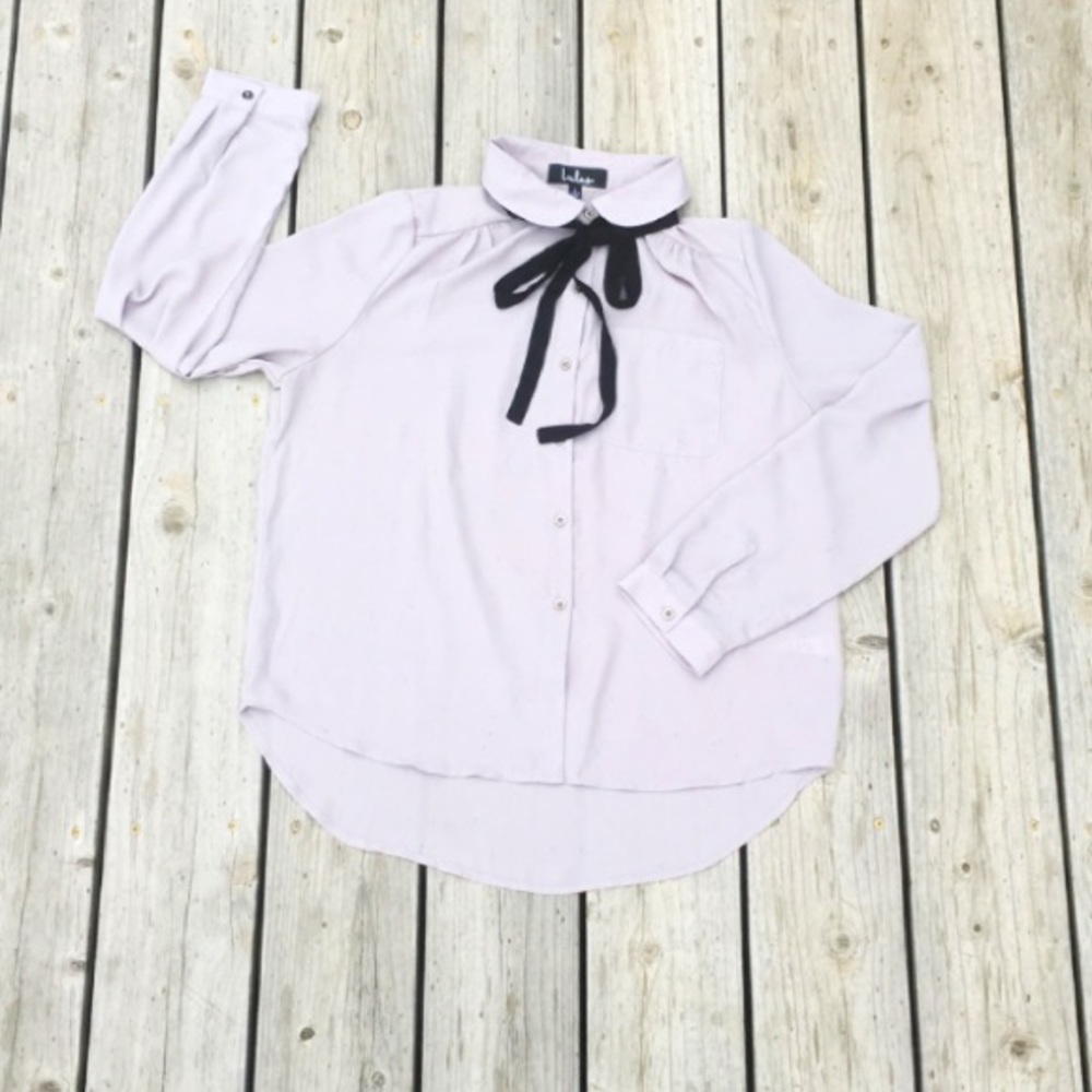 Lulu’s Tie-Neck Button Down